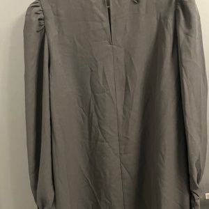 H&M puff sleeve black dress